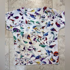 Multicolor Bird Blouse